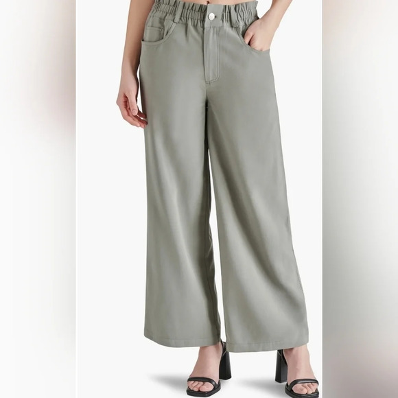 Steve Madden Pants - Steve Madden Paperbag Waist Wide Leg Utility Pants